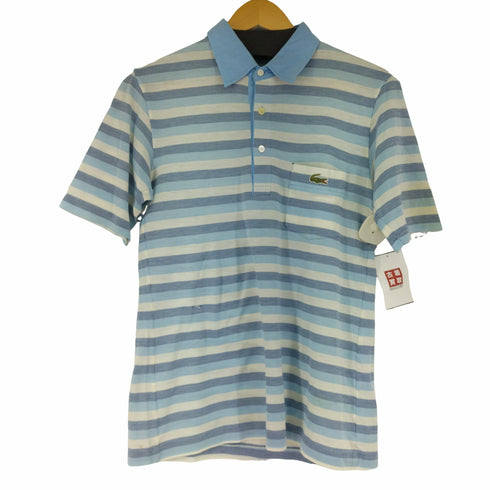 シュミーズ ラコステ CHEMISE LACOSTE 文字ワニ ボーダーポロシャツ メンズ