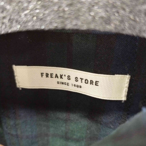 フリークスストア FREAKS STORE バンドカラーチェックシャツワンピ レディース FREE