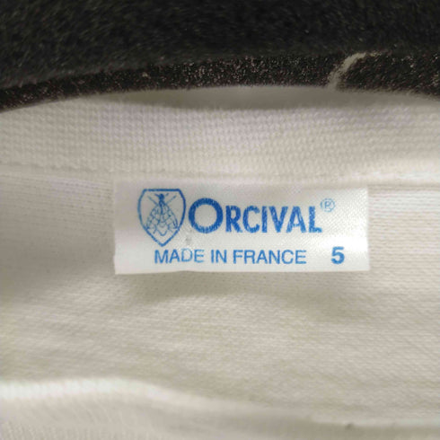 オーチバル ORCIVAL ボートネックボーダーカットソー メンズ 5