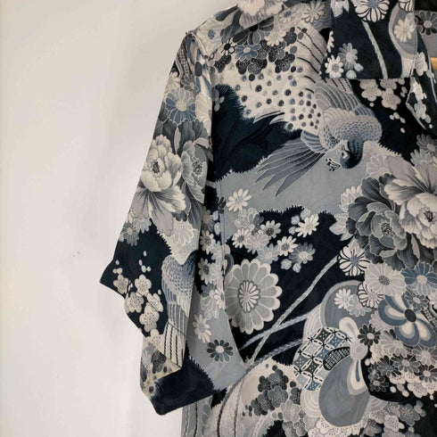 anglasad 花柄 オープンカラーシャツ メンズ JPN:M