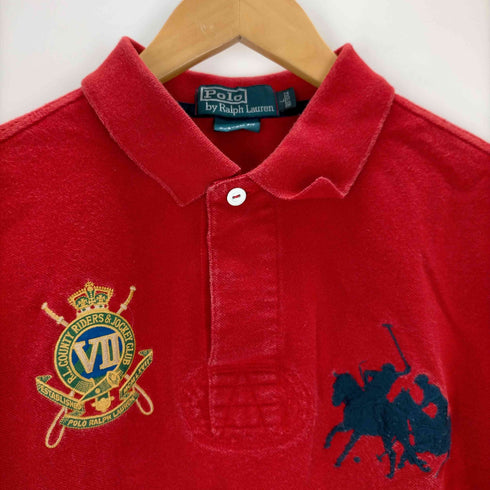 ポロバイラルフローレン Polo by RALPH LAUREN CUSTOM FIT 刺繍ポロシャツ メンズ JPN:L