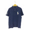 ポロラルフローレン POLO RALPH LAUREN CUSTOM SLIM FIT 鹿の子 ビッグポニー刺繍 ポロシャツ メンズ import:L
