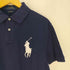 ポロラルフローレン POLO RALPH LAUREN CUSTOM SLIM FIT 鹿の子 ビッグポニー刺繍 ポロシャツ メンズ import:L