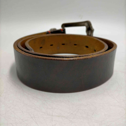 FAUSTO COLATO イタリア製 本革 Nbel 刻印 バックル レザー ベルト メンズ