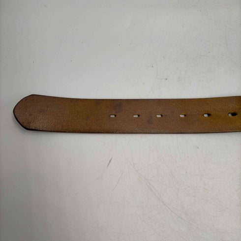 FAUSTO COLATO イタリア製 本革 Nbel 刻印 バックル レザー ベルト メンズ