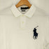 ポロラルフローレン POLO RALPH LAUREN CUSTOM SLIM FIT 鹿の子 ビッグポニー刺繍 ポロシャツ メンズ import:L