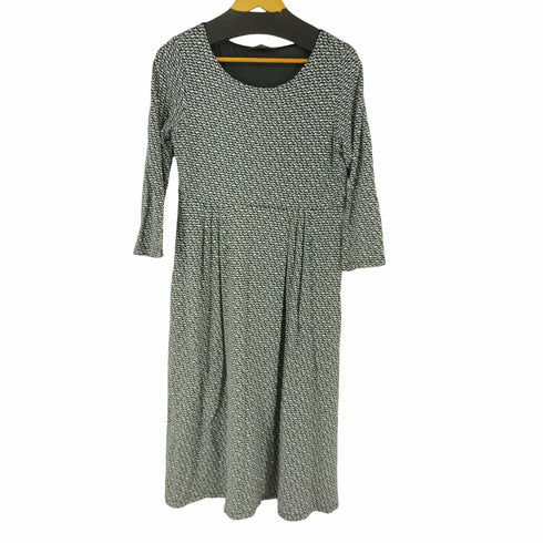 マックスマーラ MAXMARA 総柄 フレア Aライン マキシワンピース レーヨン レディース L