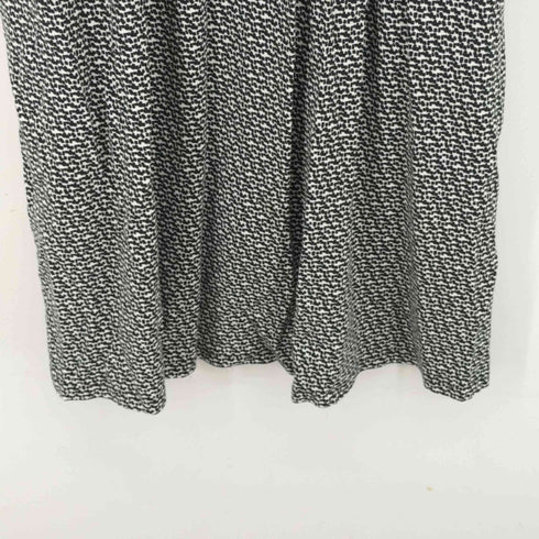マックスマーラ MAXMARA 総柄 フレア Aライン マキシワンピース レーヨン レディース L