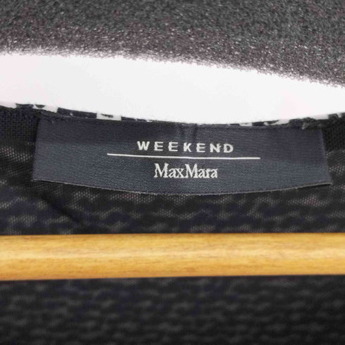 マックスマーラ MAXMARA 総柄 フレア Aライン マキシワンピース レーヨン レディース L