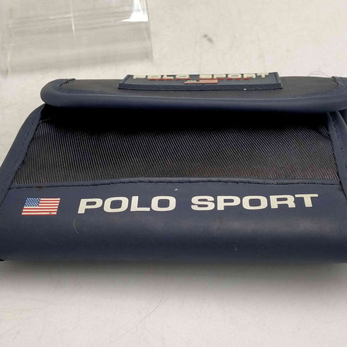 ポロスポーツラルフローレン POLO SPORT RALPH LAUREN ラバー ロゴ ベルクロ 3つ折り 短 財布 メンズ