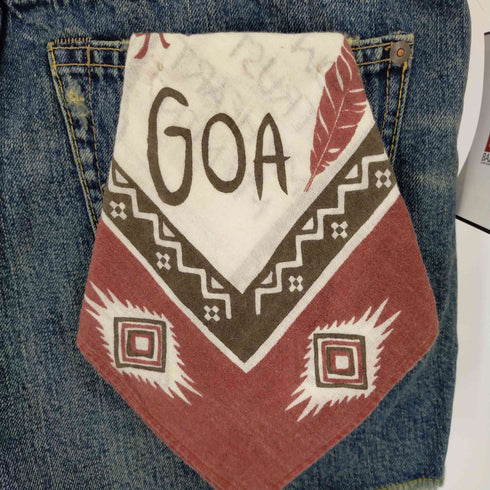 ゴア goa 加工デニムショートパンツ バンダナ レディース ONE SIZE