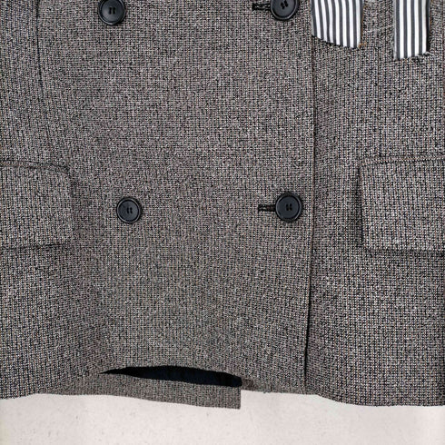 メゾンマルジェラ Maison Margiela ライン1 18SS センターサークルカットデザインダブルブレストジャケット レディース JPN:40