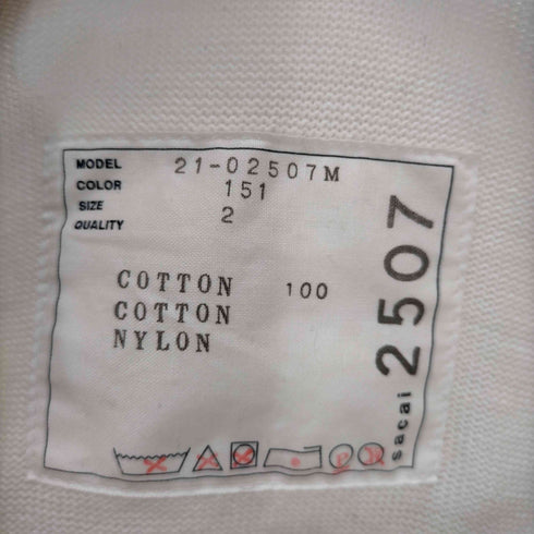 サカイ Sacai 21SS cotton nylon oxford knit blouson メンズ JPN:2