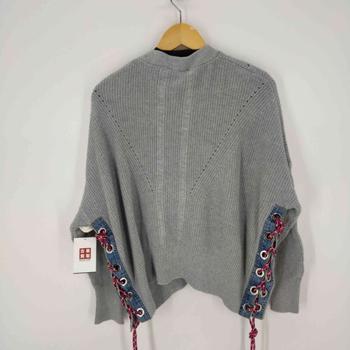 ディーゼル DIESEL 袖ロープデザインカーディガン メタルボタン レディース import:XS