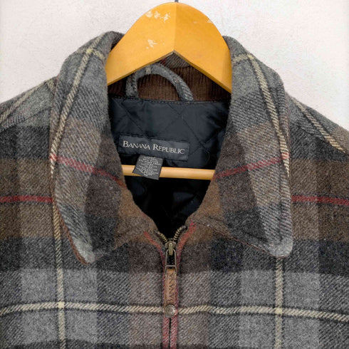 バナナリパブリック BANANA REPUBLIC 裏地キルティングウールジップジャケット メンズ JPN:M