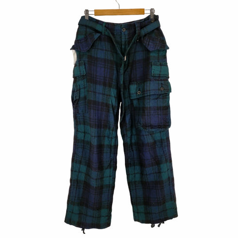 サカイ Sacai 20AW ブラックウォッチチェックウールカーゴパンツ メンズ JPN:3