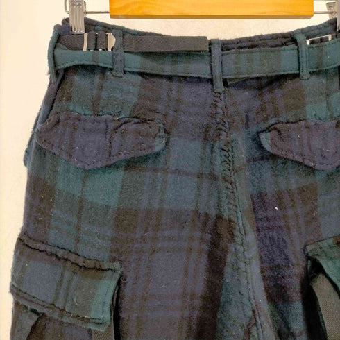 サカイ Sacai 20AW ブラックウォッチチェックウールカーゴパンツ メンズ JPN:3