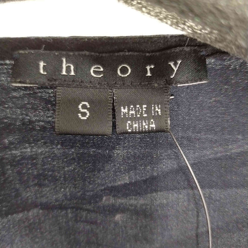 セオリー theory シルク混リボンブラウス レディース import:S