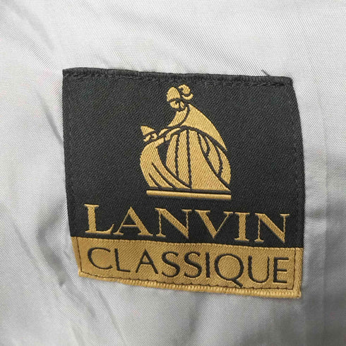ランバン クラッシック LANVIN CLASSIQUE カシミヤ混 ウール 3B テーラードジャケット メンズ FR:44