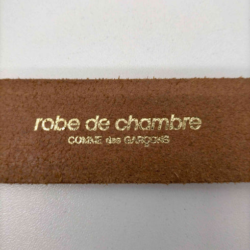 ローブドシャンブルコムデギャルソン robe de chambre COMME des GARCONS ロゴプリント レザーガチャベルト レディース