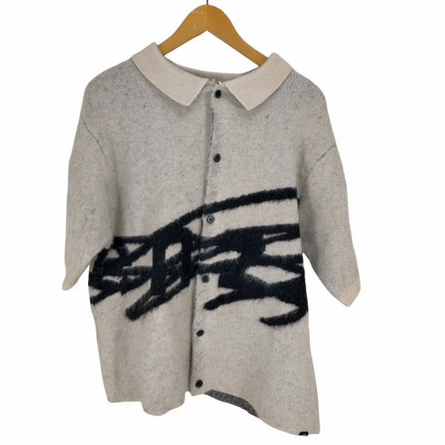 ゲンザイ genzai Big Logo SS Knit Shirt メンズ JPN:L