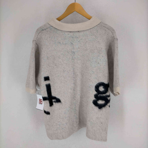 ゲンザイ genzai Big Logo SS Knit Shirt メンズ JPN:L