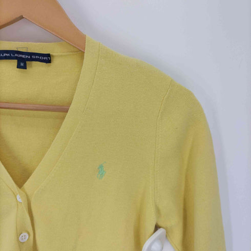 ラルフローレンスポーツ RALPH LAUREN SPORT ポニー刺繍 コットン カーディガン レディース import:M
