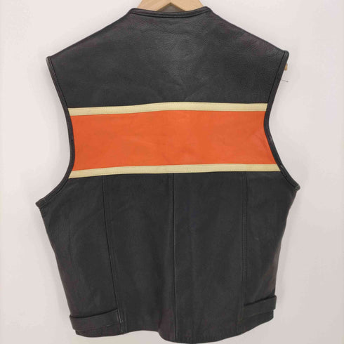Bos Ledermode VINTAGE レーシング レザー ベスト Y2K メンズ import:L