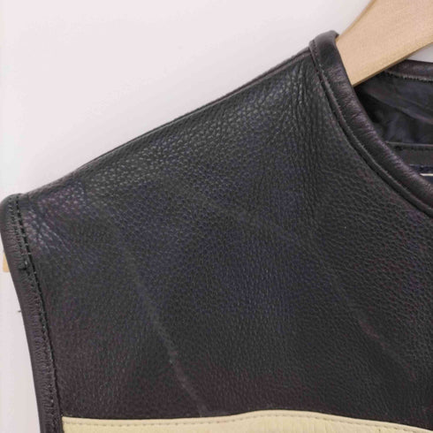 Bos Ledermode VINTAGE レーシング レザー ベスト Y2K メンズ import:L