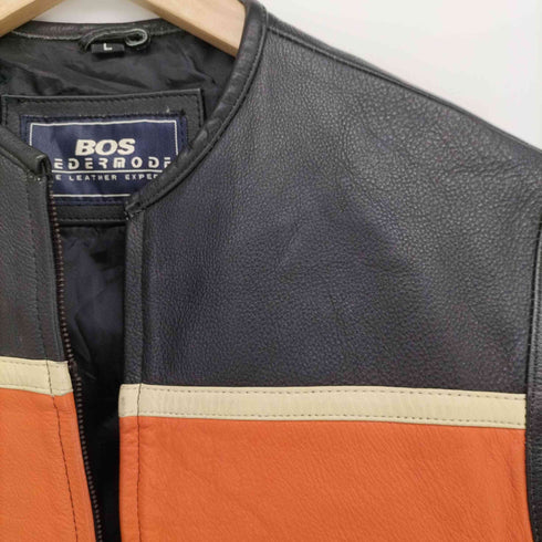 Bos Ledermode VINTAGE レーシング レザー ベスト Y2K メンズ import:L