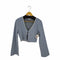 ザラ ZARA ジオメトリックジャガードトップス レディース import:L