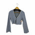ザラ ZARA ジオメトリックジャガードトップス レディース import:L
