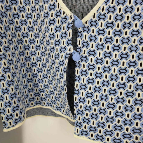 ザラ ZARA ジオメトリックジャガードトップス レディース import:L
