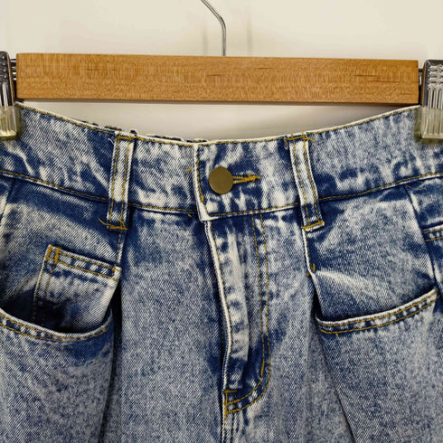 ケミカルウォッシュイージーデニムスカート レディース ONE SIZE