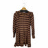 ザラ ZARA ラメチェックフリルワンピース レディース import:S
