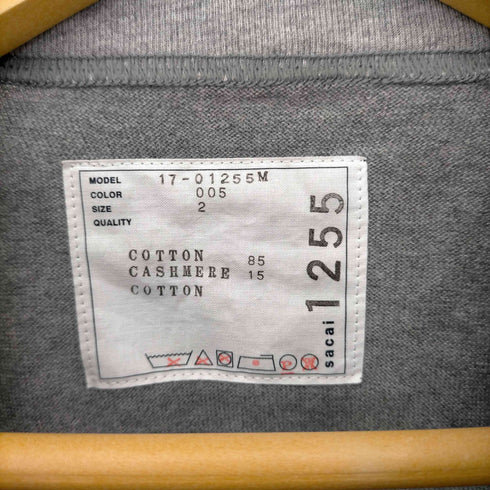 サカイ Sacai 17SS コットンカシミヤ S/S Tシャツ メンズ JPN:2