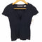 トミーヒルフィガー TOMMY HILFIGER ヴィンテージ レースアップ デザイン ワンポイント コットン スパンデックス トップス レディース import:S