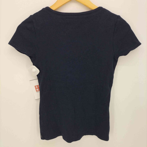 トミーヒルフィガー TOMMY HILFIGER ヴィンテージ レースアップ デザイン ワンポイント コットン スパンデックス トップス レディース import:S