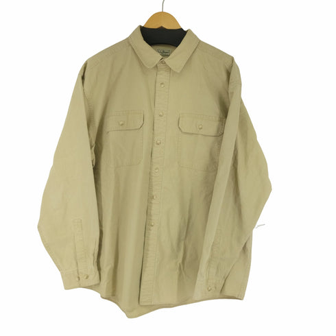 エルエルビーン L.L.Bean 90-00s フラップポケット コットンL/Sシャツ メンズ import:XL -REG