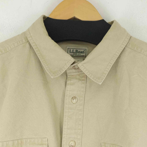 エルエルビーン L.L.Bean 90-00s フラップポケット コットンL/Sシャツ メンズ import:XL -REG