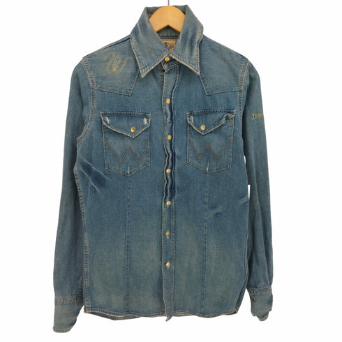 ラングラー Wrangler 刺繍入り スナップボタン デニム シャツ ジャケット レディース import:M