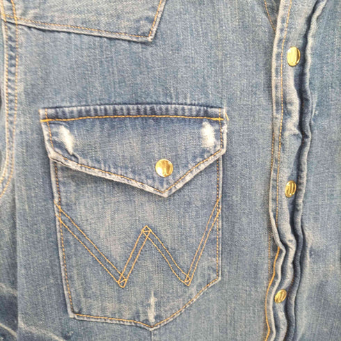 ラングラー Wrangler 刺繍入り スナップボタン デニム シャツ ジャケット レディース import:M
