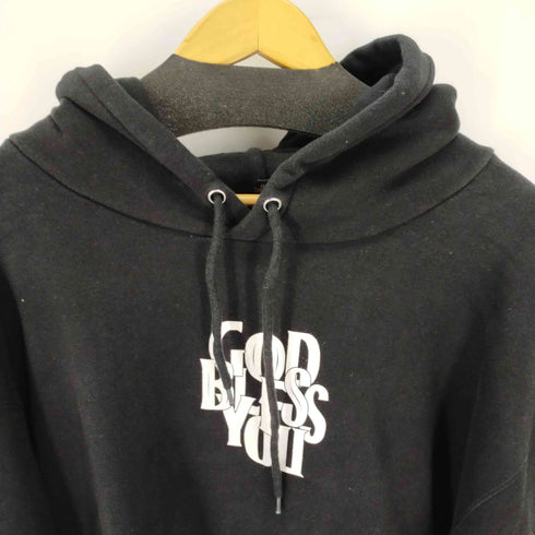イグザンプル EXAMPLE GOD BLESS YOU 両面プリントプルオーバーパーカー メンズ JPN:XL