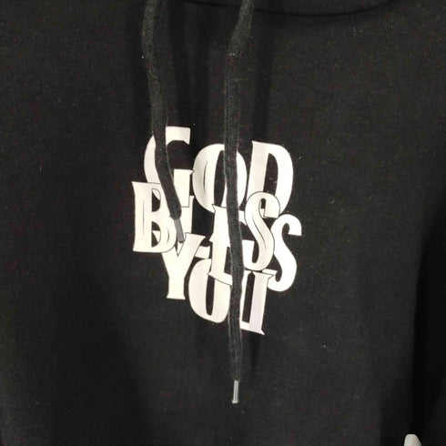 イグザンプル EXAMPLE GOD BLESS YOU 両面プリントプルオーバーパーカー メンズ JPN:XL