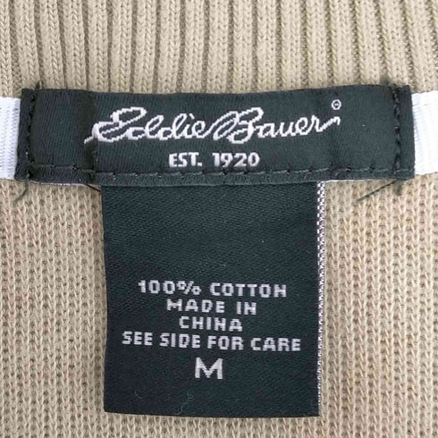 エディーバウアー Eddie Bauer 00s ハーフジップ コットンニット メンズ import:M