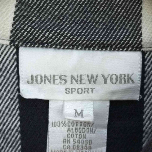 ジョーンズニューヨーク JONES NEW YORK ジップアップ コットンネルチェックシャツ メンズ import:M