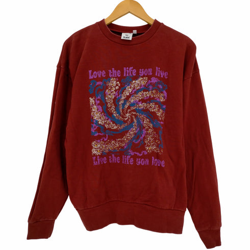 エックスガール X-girl LOVE LIFE LIVE CREW SWEAT クルーネックスウェット レディース 2