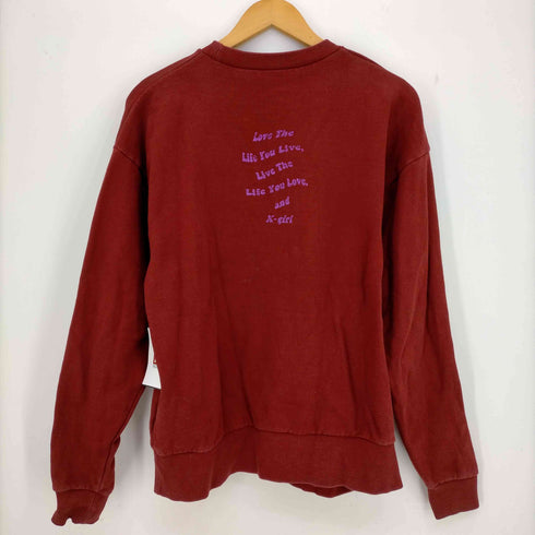 エックスガール X-girl LOVE LIFE LIVE CREW SWEAT クルーネックスウェット レディース 2