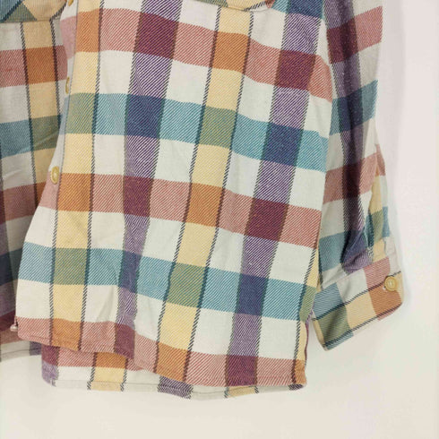 UOMO DI MONDO マルチカラー チェックシャツ メンズ import:L