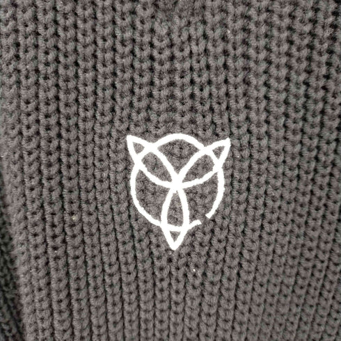 オーワイ OY SIDE ZIPPER POLA LOGO KNIT メンズ